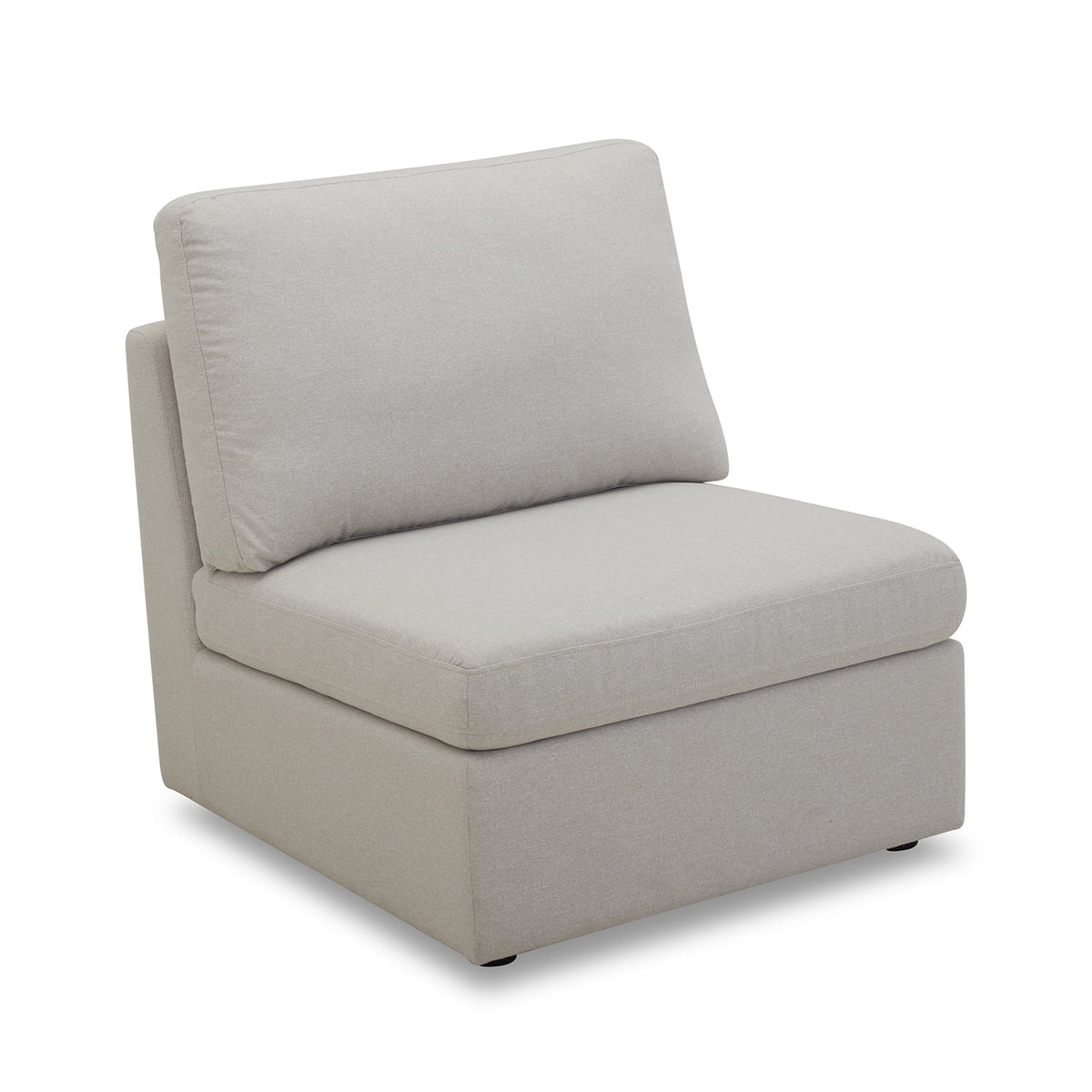 Better Homes & Gardens 100'' Modular Sectional Sofa with Storage Ottoman, White Linen