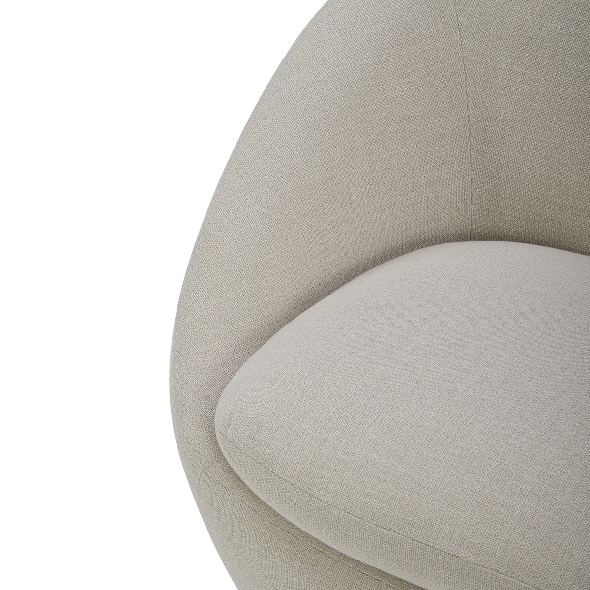 Better Homes & Gardens Mira Swivel Accent Chair, Cream