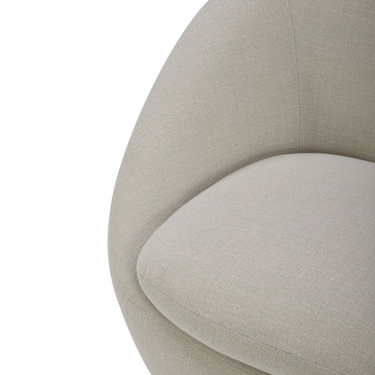 Better Homes & Gardens Mira Swivel Accent Chair, Cream