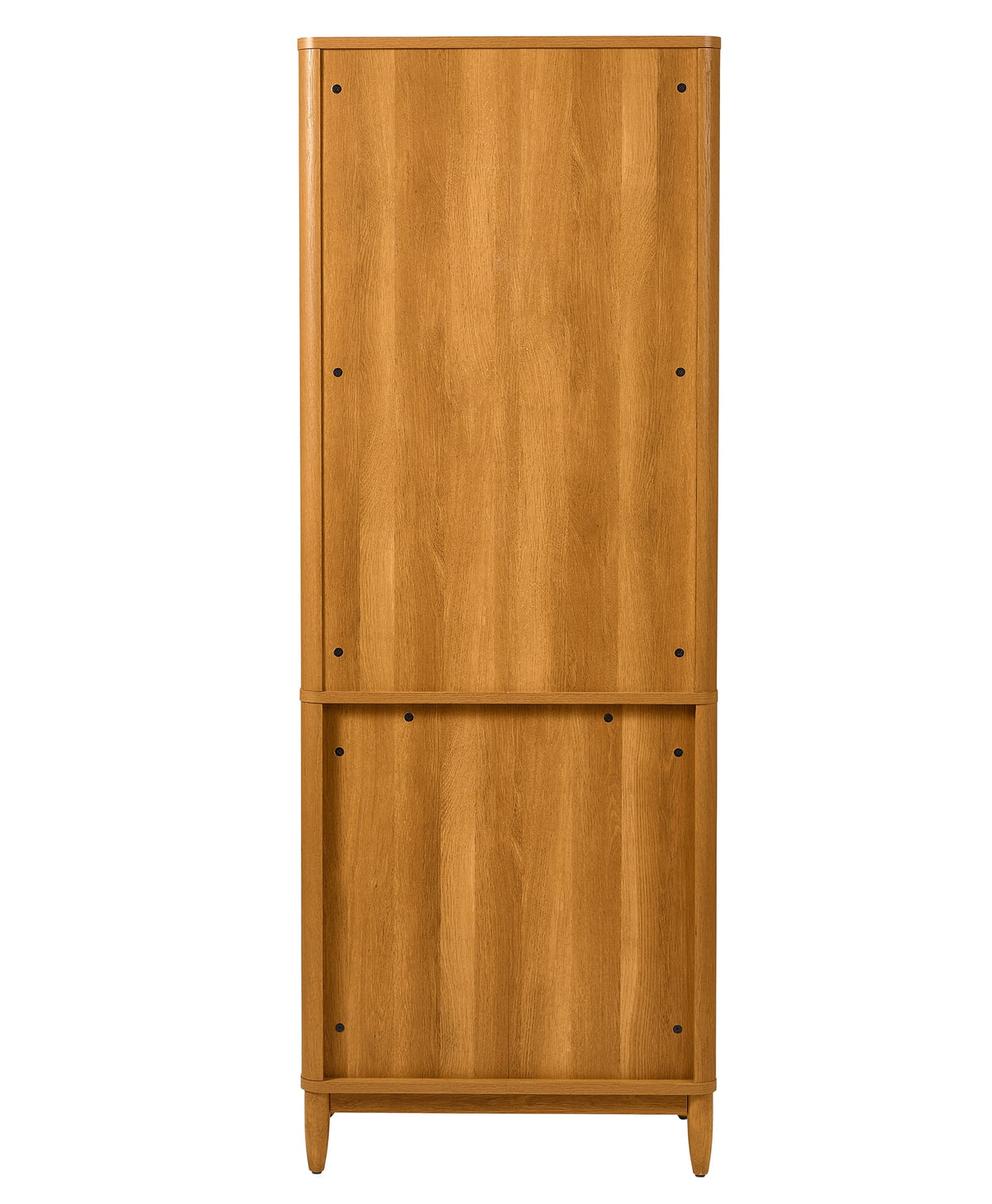 Better Homes & Gardens Springwood 5-Shelf Bookcase with Doors, Light Honey Finish