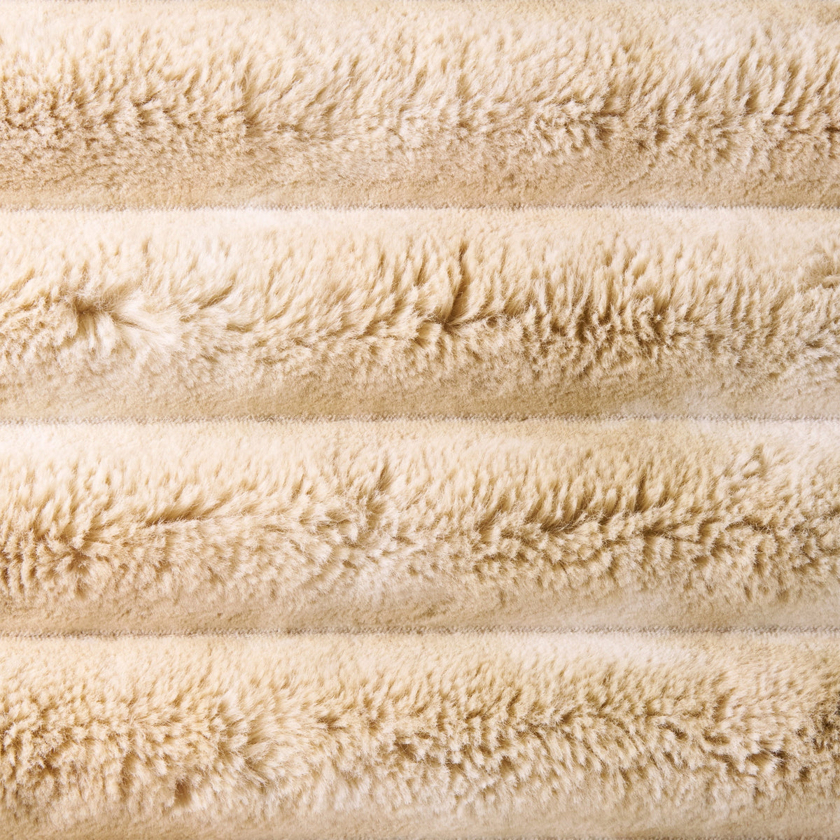 Better Homes & Gardens Beige Marbled Channel Faux Fur Throw, 50 in x 72 in