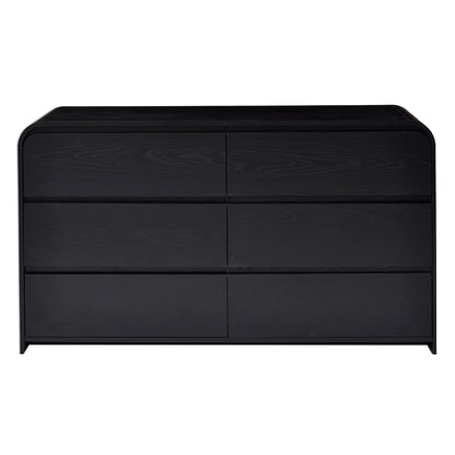 Better Homes & Gardens Juliet 6 Drawer Dresser, 64" Wide, Black