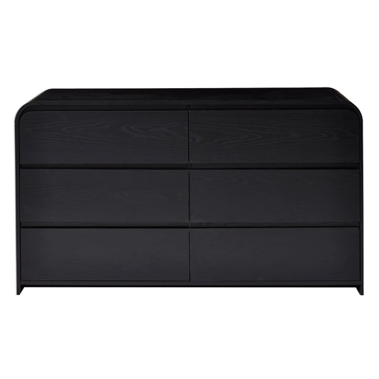 Better Homes & Gardens Juliet 6 Drawer Dresser, 64" Wide, Black