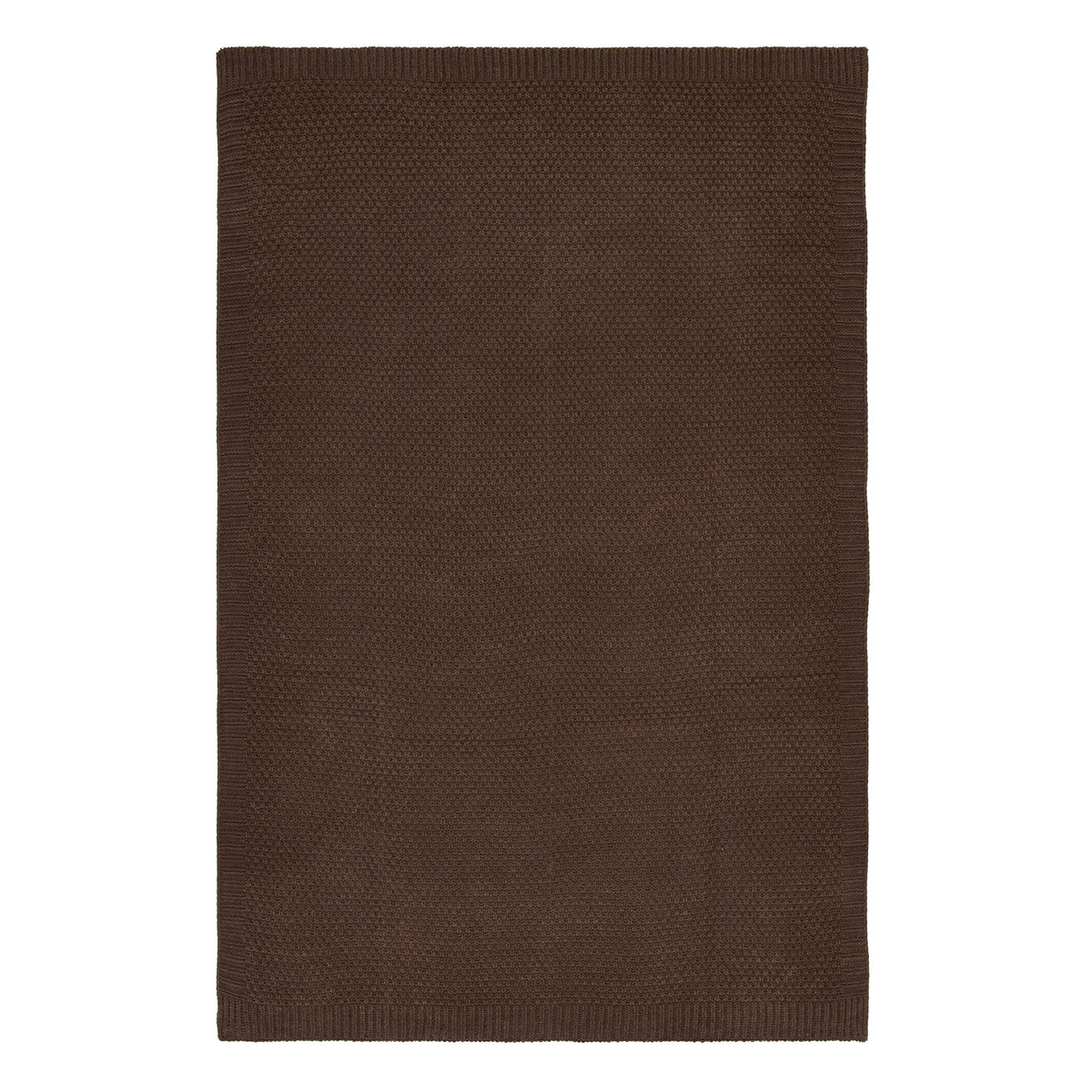 Better Homes & Gardens Brown Basket Chenille Knit Oversized Throw Blanket, 50 in x 72 in