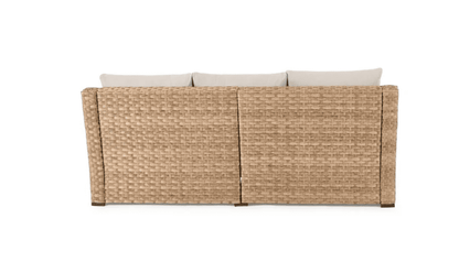 Better Homes & Gardens River Oaks Outdoor 5-Piece Wicker Conversation Set with Patio Cover, Natural