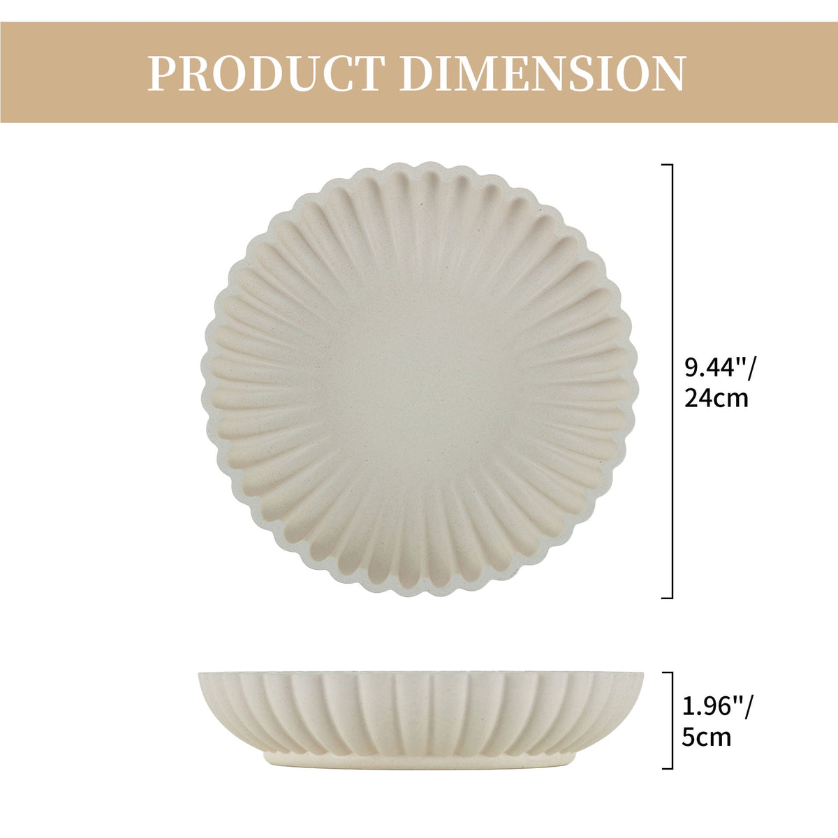Hanobe Decorative Key Bowl Tray for Entryway Table，Coffee Table Decor Centerpiece for Tables ，9.44"
