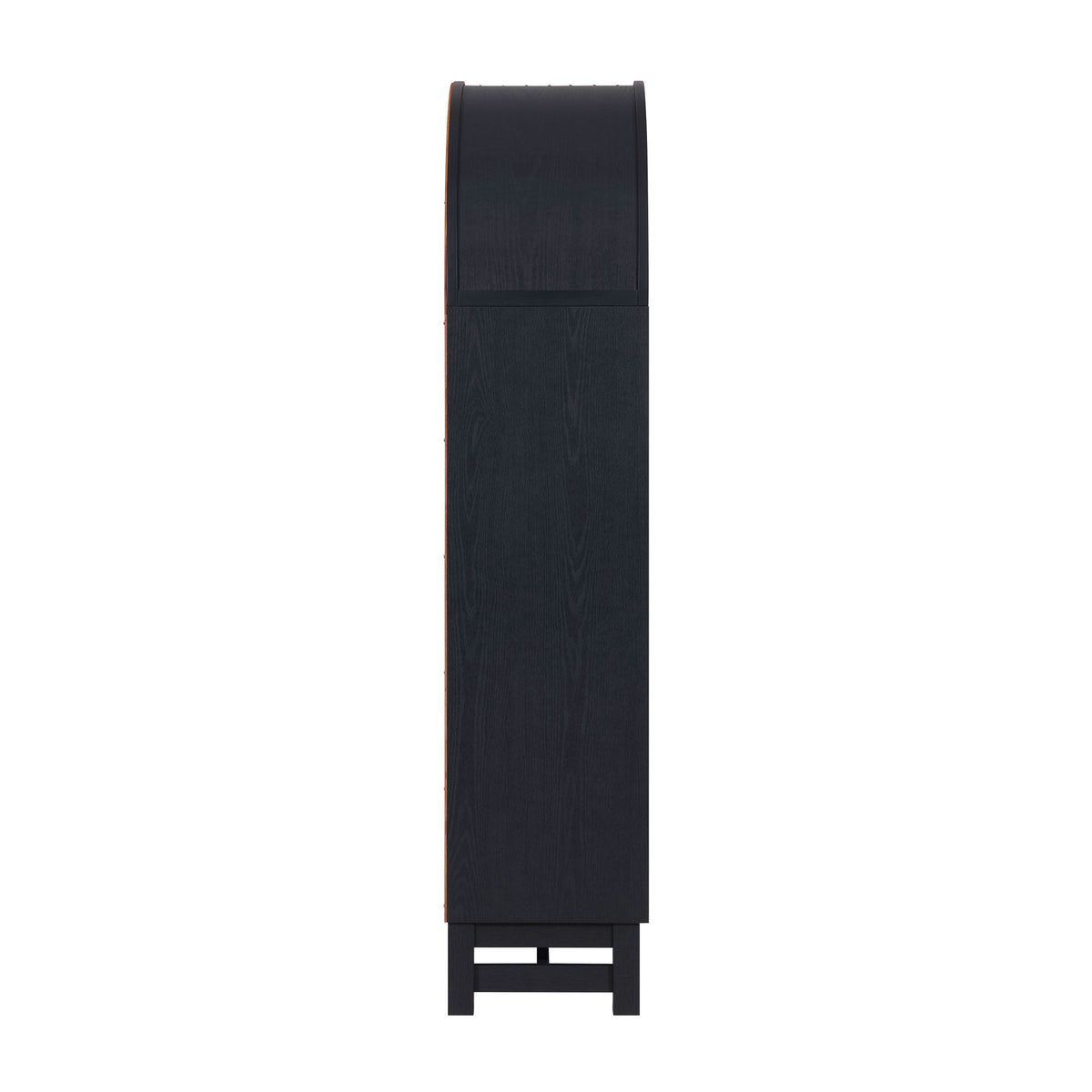 Better Homes & Gardens Juliet Open Arch Bookcase, Rich Black and Light Honey