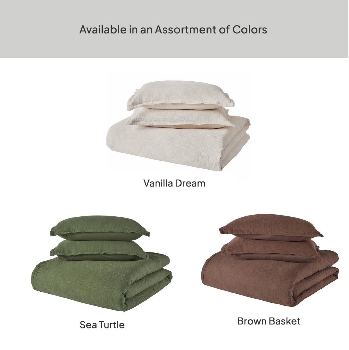 Better Homes & Gardens King Comforter Set, All-Season, 3-Piece, Cream Gauze