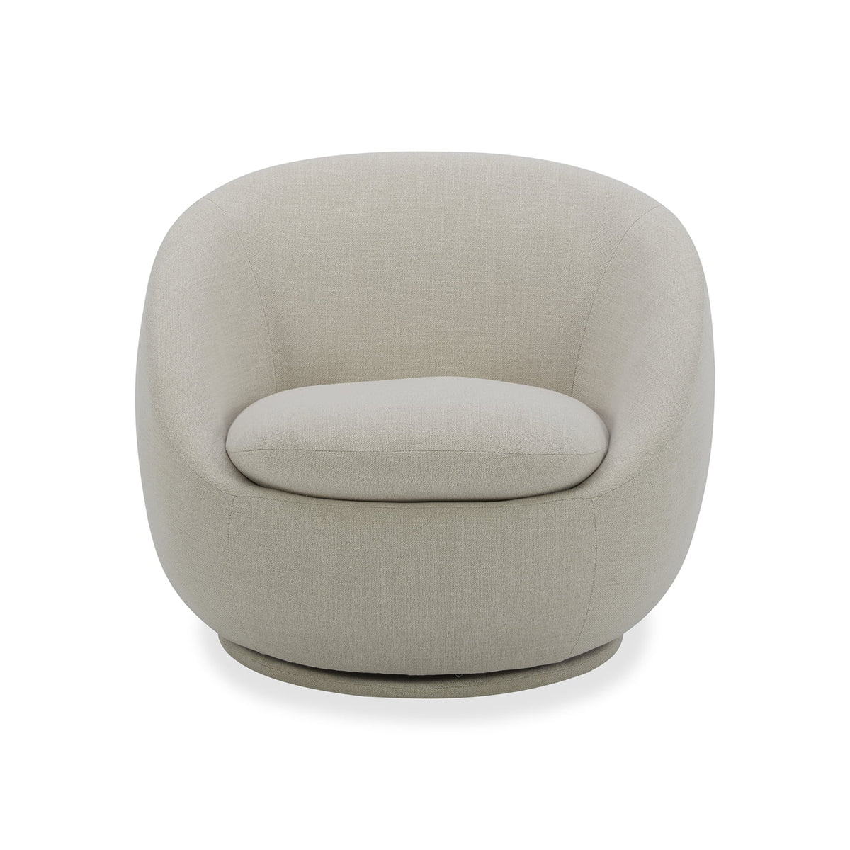Better Homes & Gardens Mira Swivel Accent Chair, Cream