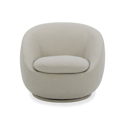 Better Homes & Gardens Mira Swivel Accent Chair, Cream