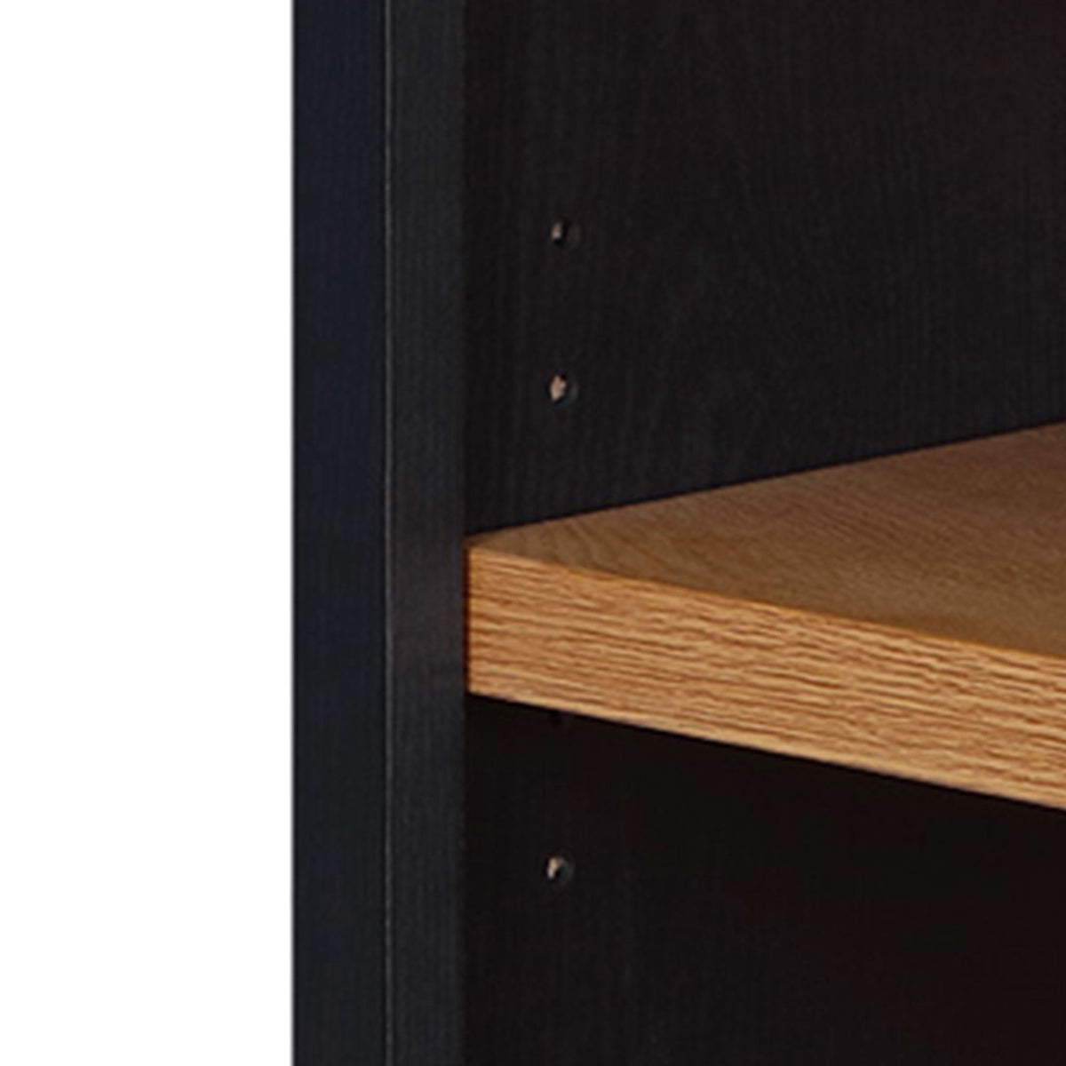 Better Homes & Gardens Juliet Open Arch Bookcase, Rich Black and Light Honey