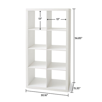 Better Homes & Gardens 8 Cube Storage Organizer, Textured White