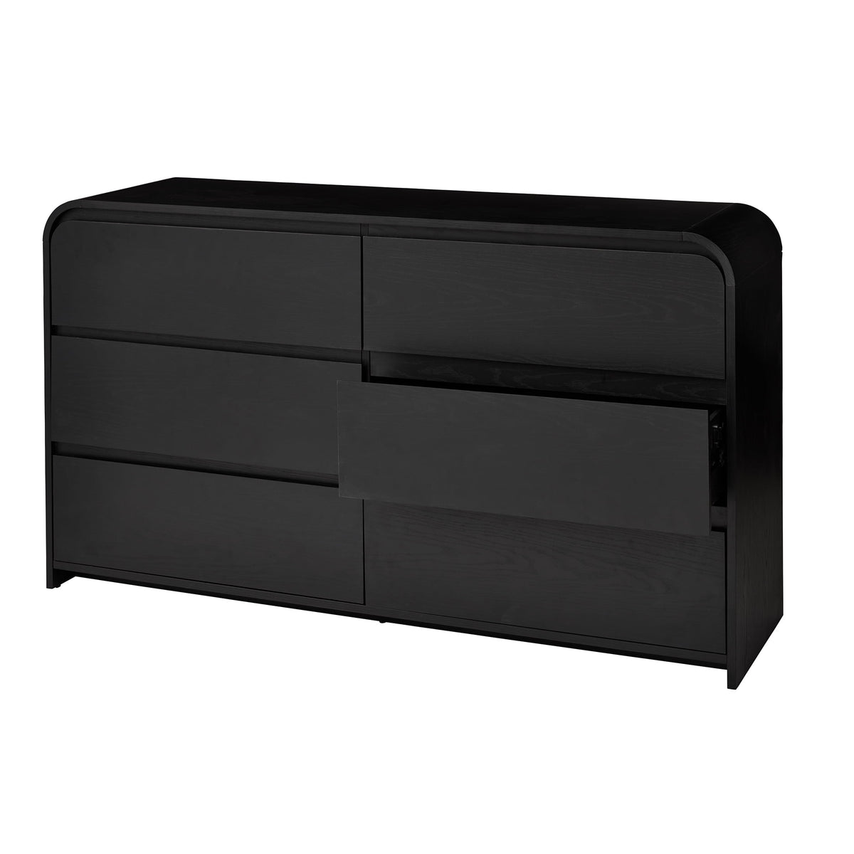 Better Homes & Gardens Juliet 6 Drawer Dresser, 64" Wide, Black