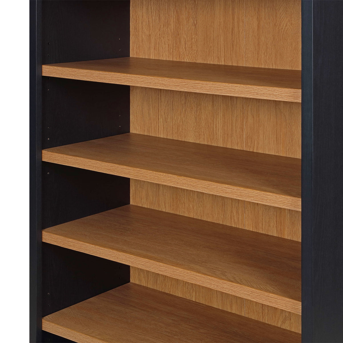 Better Homes & Gardens Juliet Open Arch Bookcase, Rich Black and Light Honey