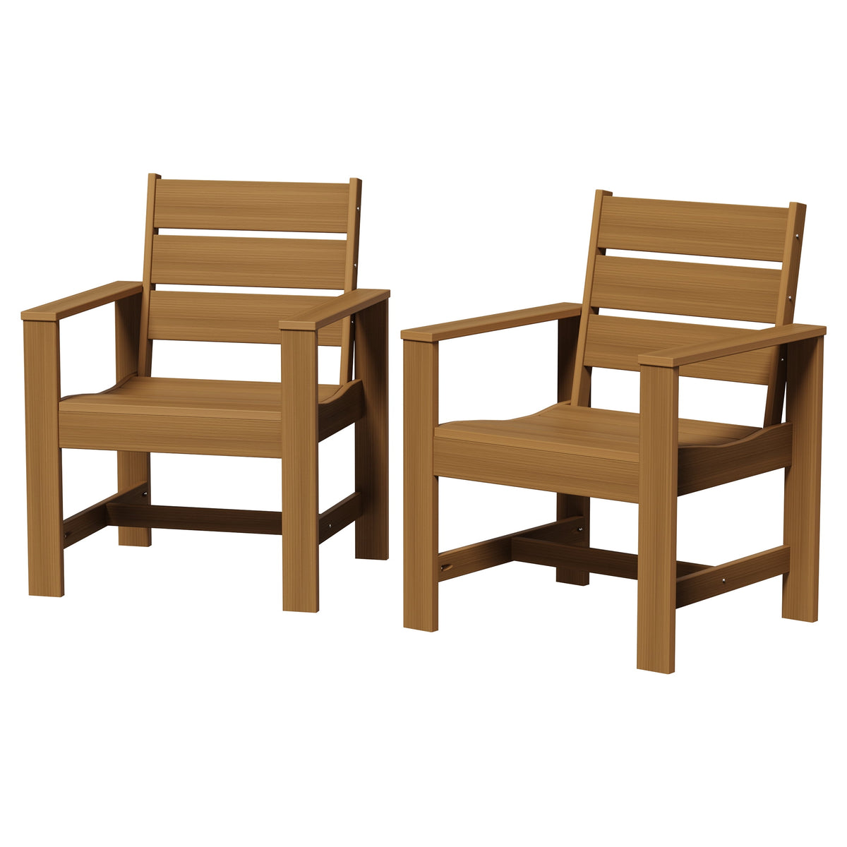Better Homes & Gardens Ezra 7-Piece Outdoor HDPE Dining Set, Teak