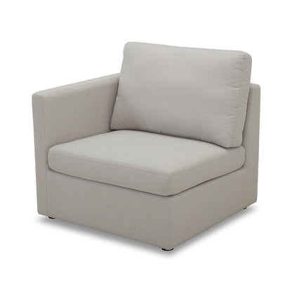 Better Homes & Gardens 100'' Modular Sectional Sofa with Storage Ottoman, White Linen