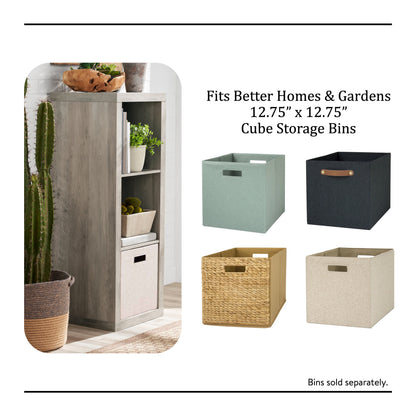 Better Homes & Gardens 3-Cube Storage Organizer, Rustic Gray