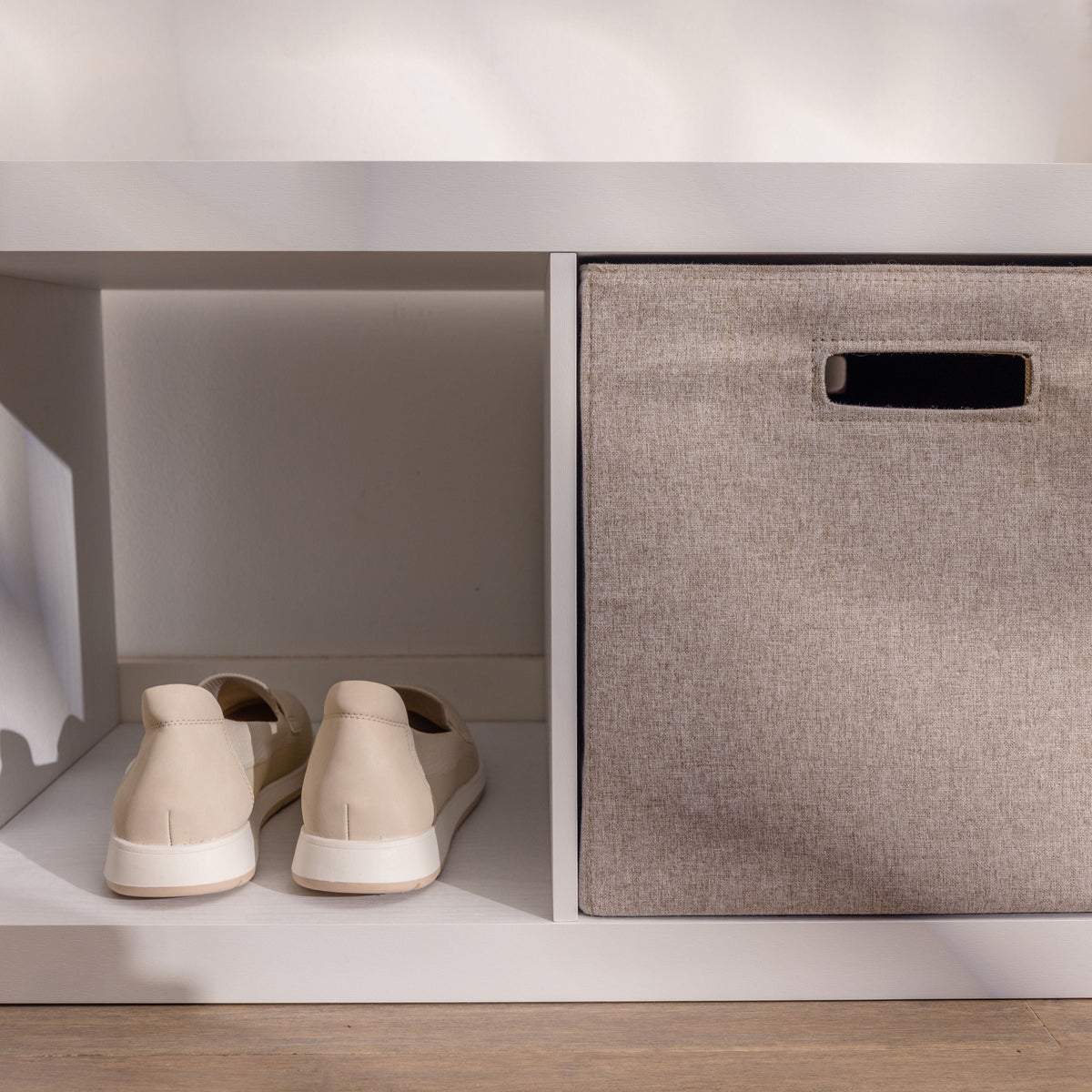 Better Homes & Gardens 2 Cube Storage Organizer, Textured White