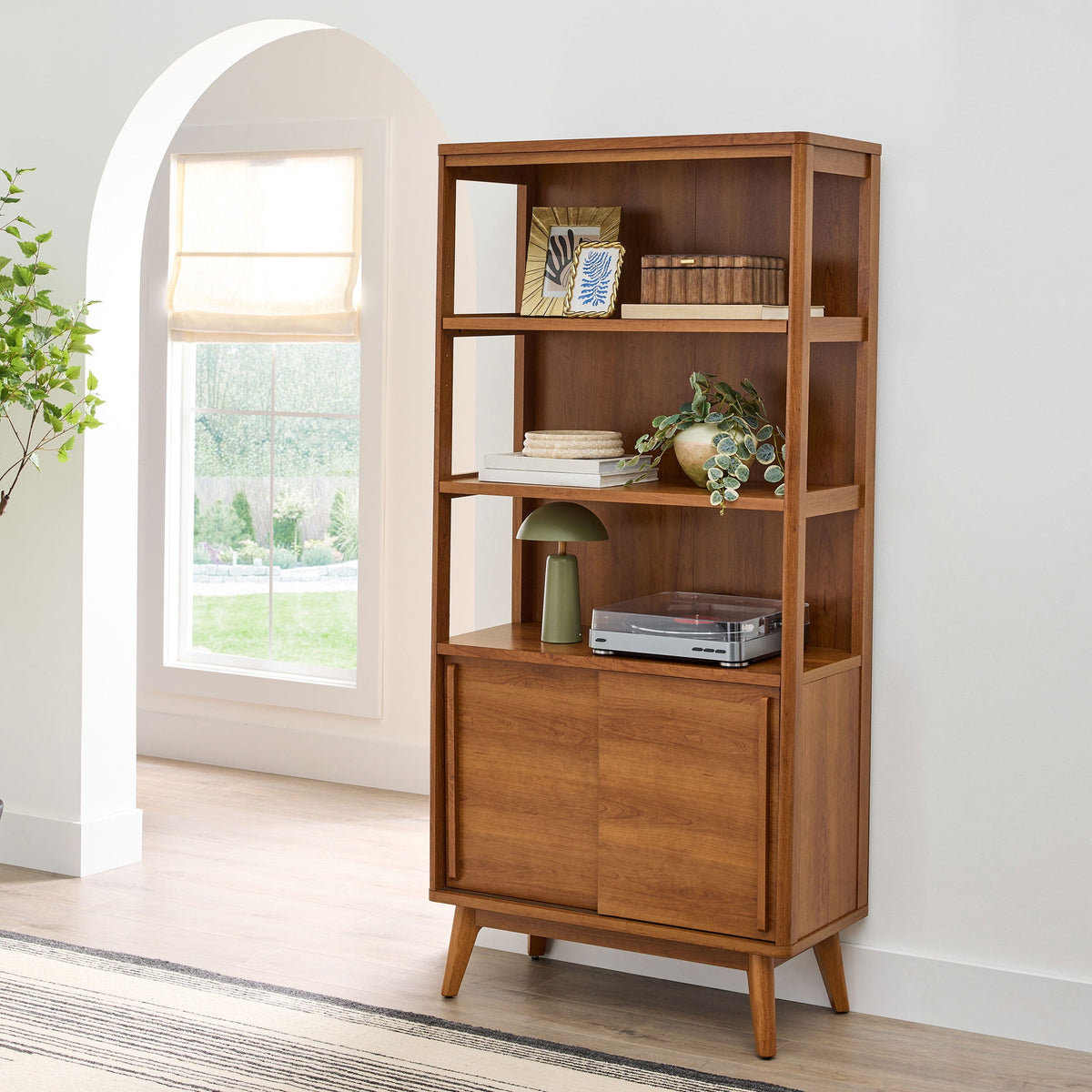 Better Homes & Gardens Greyson Bookcase, Acorn Finish
