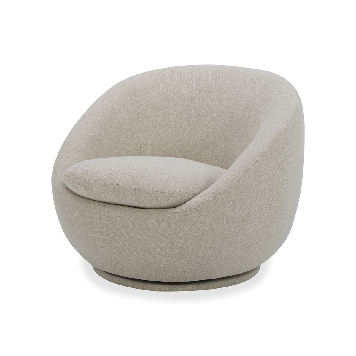 Better Homes & Gardens Mira Swivel Accent Chair, Cream