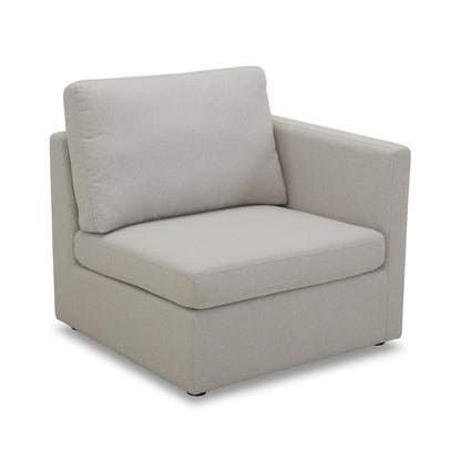 Better Homes & Gardens 100'' Modular Sectional Sofa with Storage Ottoman, White Linen