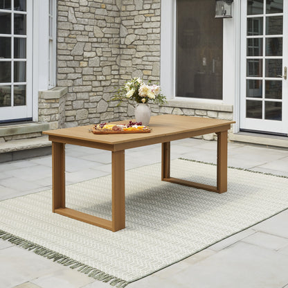 Better Homes & Gardens Ezra 7-Piece Outdoor HDPE Dining Set, Teak