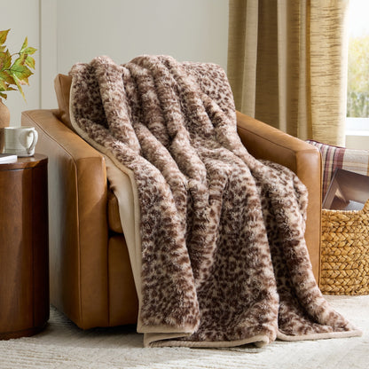 Better House 50" x 72" Marbled Faux Fur Throw Blanket
