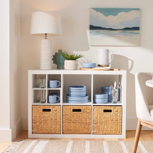 Better Homes & Gardens 6 Cube Storage Organizer, Textured White