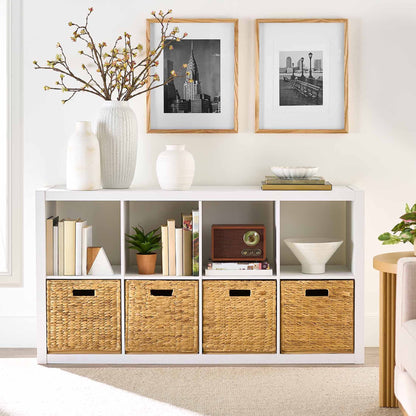 Better Homes & Gardens 8 Cube Storage Organizer, Textured White