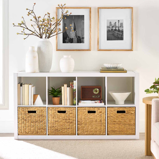 Better Homes & Gardens 8 Cube Storage Organizer, Textured White
