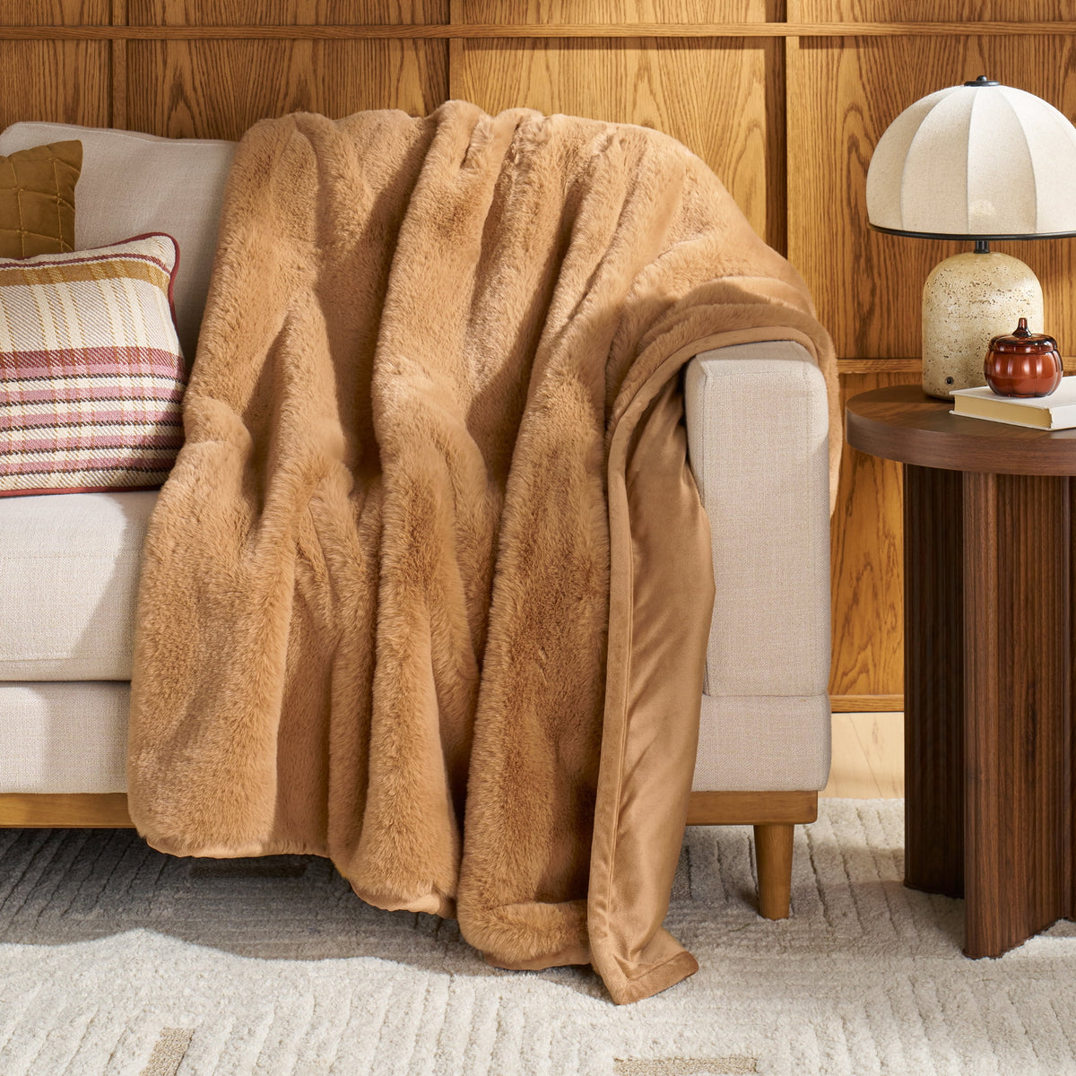 Better House 50" x 72" Bubble Faux Fur Throw Blanket