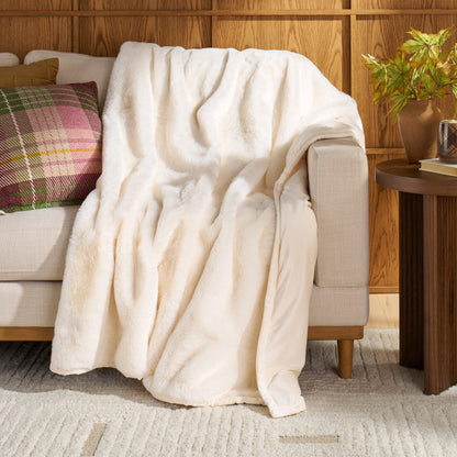 Better House 50" x 72" Marbled Faux Fur Throw Blanket