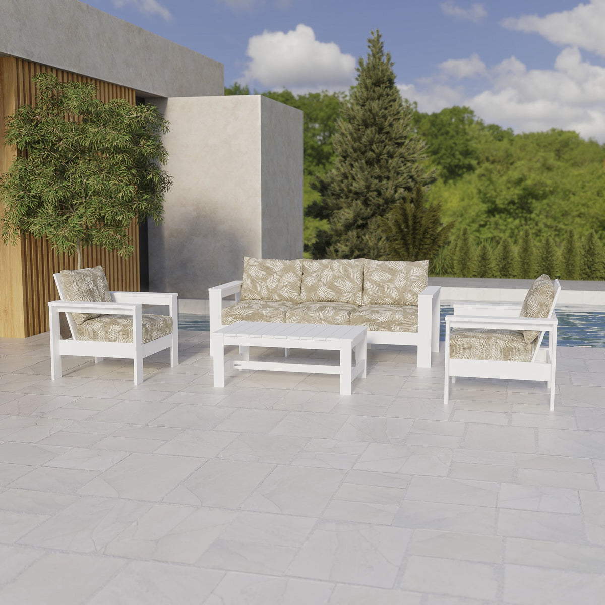 Better House Ezra 4-Piece HDPE Outdoor Conversation Set