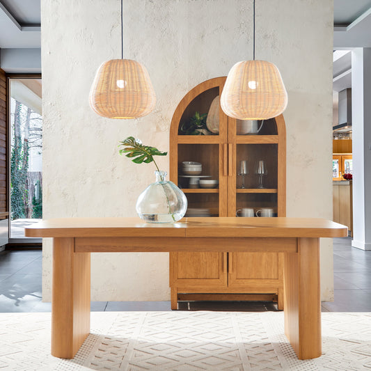 Better Homes & Gardens Juliet Expandable Dining Table, Light Honey