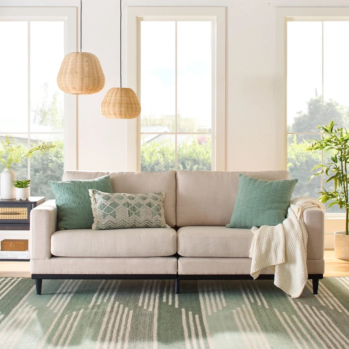 Better House Springwood 83.46" Wood Frame Upholstered Sofa
