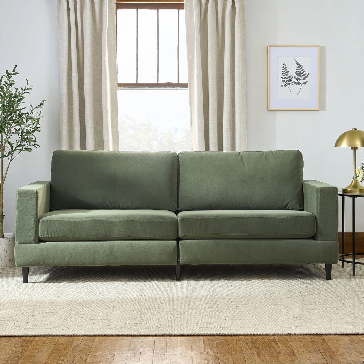 Better House Springwood 83.46" Wood Frame Upholstered Sofa