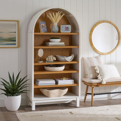 Better House Juliet Open Arch Bookcase with Five Shelves