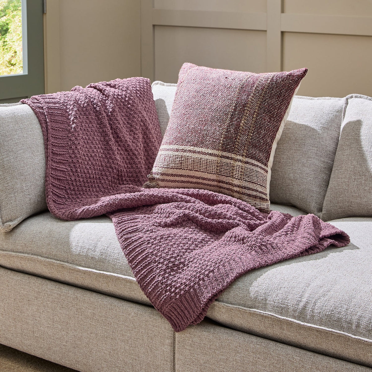 Better House 50" x 72" Chenille Knit Throw Blanket