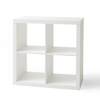 Better Homes & Gardens 4-Cube Storage Organizer, White Texture