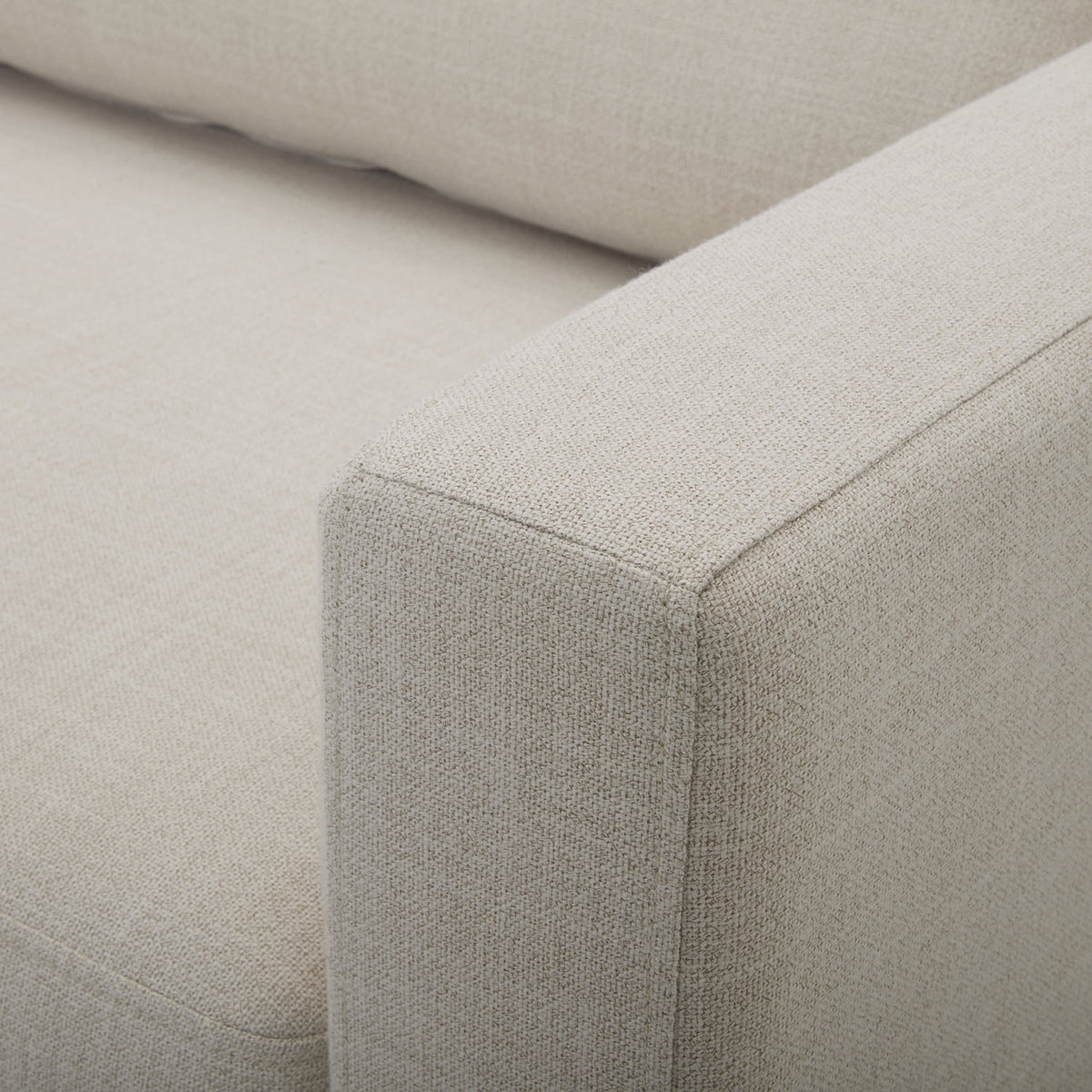 Better Homes & Gardens Springwood Wood Frame 83.46" Couch, Cream Linen, Light Honey Woodbase Finish