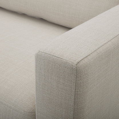 Better Homes & Gardens Springwood Wood Frame 83.46" Couch, Cream Linen, Light Honey Woodbase Finish