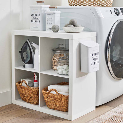 Better Homes & Gardens 4-Cube Storage Organizer, White Texture