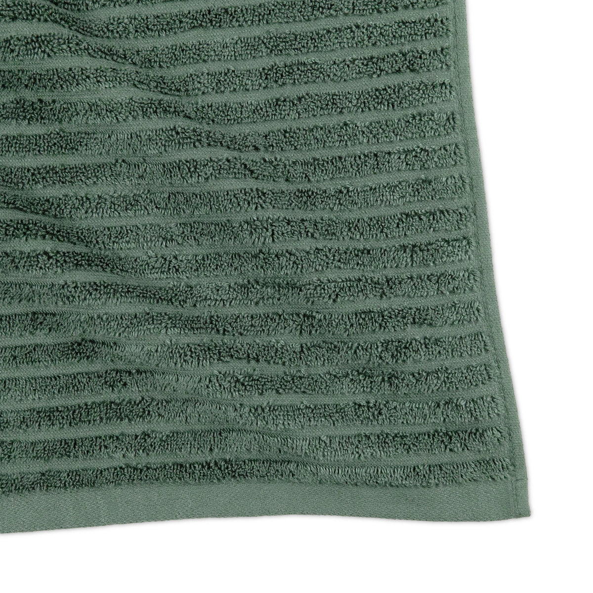Better Homes & Gardens PowerLoft AIRRICH® 6 Piece Bath Towel Set, Green Ash Textured Stripe
