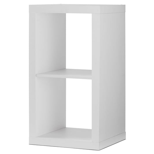Better Homes & Gardens 2 Cube Storage Organizer, Textured White