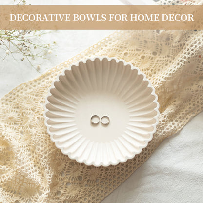 Hanobe Decorative Key Bowl Tray for Entryway Table，Coffee Table Decor Centerpiece for Tables ，9.44"