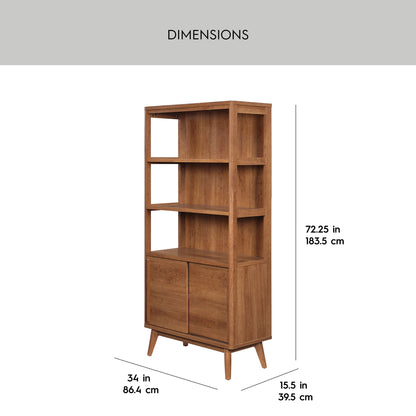 Better Homes & Gardens Greyson Bookcase, Acorn Finish