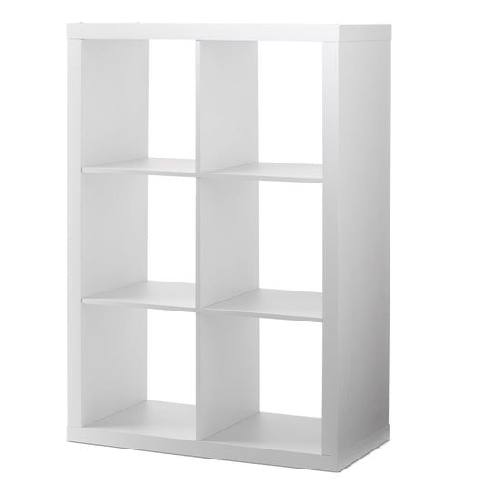 Better Homes & Gardens 6 Cube Storage Organizer, Textured White
