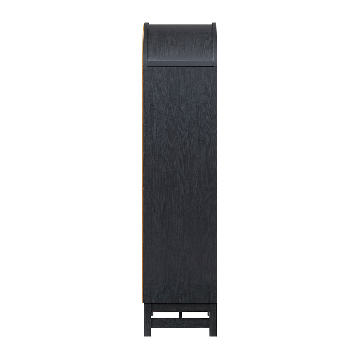 Better Homes & Gardens Juliet Narrow Arch Bookcase, Rich Black and Light Honey